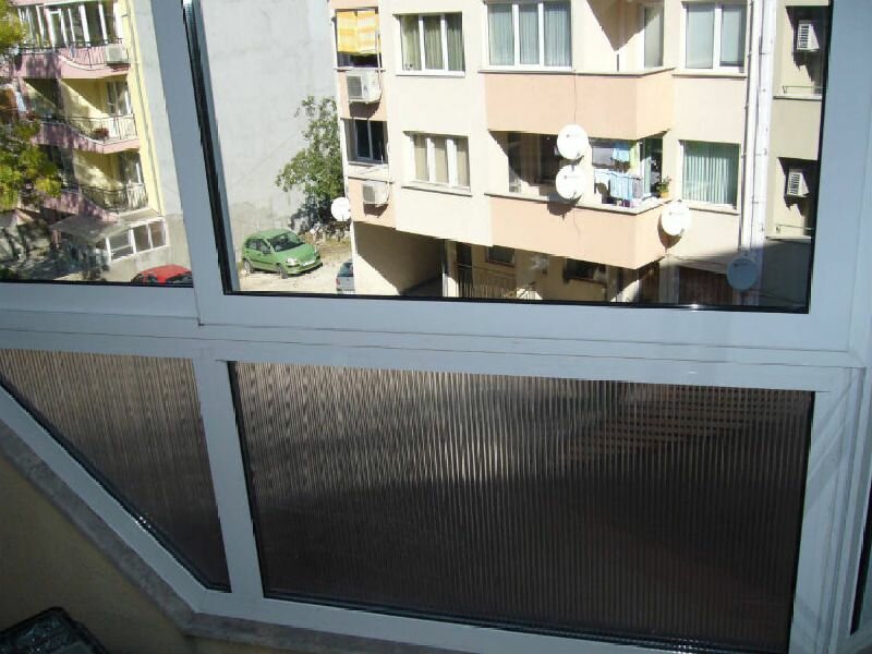 Алуминиева тераса със стъкло и поликарбон